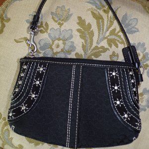 Coach Black Wristlet